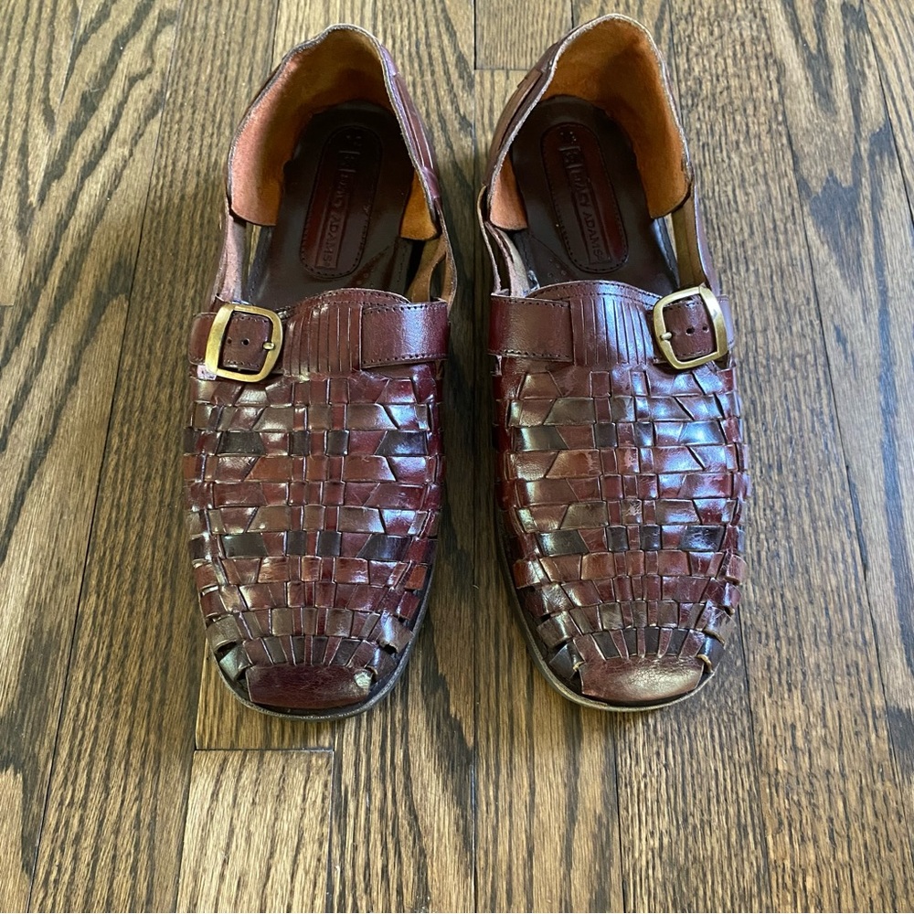 Stacy Adams Woven Leather Closed Toe Sandal